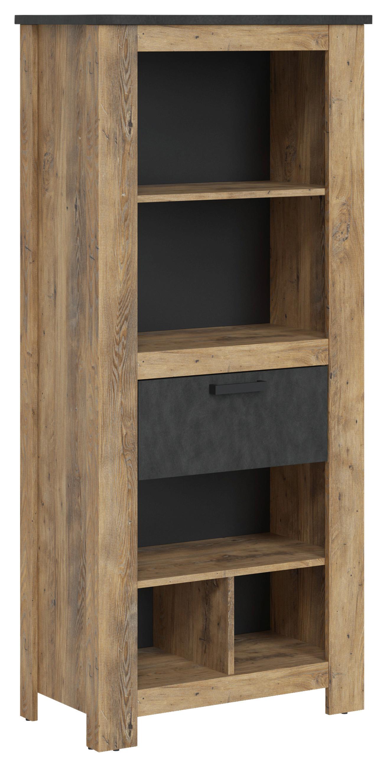 Etajeră Rapallo - castaniu, Modern, material pe bază de lemn (74/162,3/38,5cm) - Modern Living