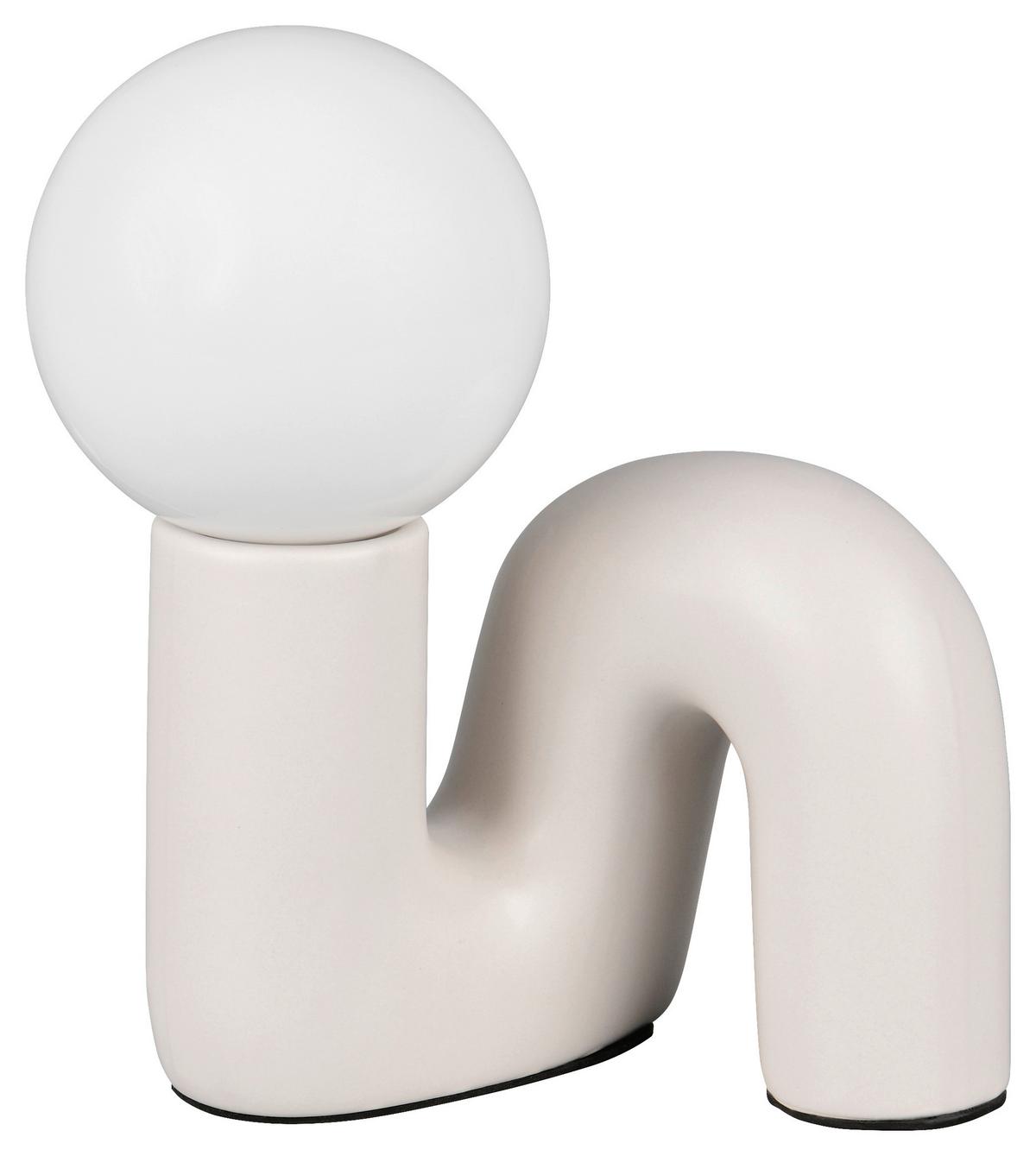 Tischleuchte Lisa Grau max. 5 Watt - Grau, Modern, Glas/Keramik (16,5/15/21,5cm) - Mömax