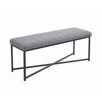 Bettbank Puerto Grau/Schwarz - Schwarz/Grau, KONVENTIONELL, Textil/Metall (118/47/38cm) - Mömax