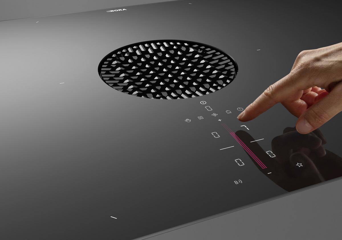 Kochfeld-Dunstabzug-Kombi PUXU2R - Schwarz, MODERN, Glas/Metall (83/51,5cm) - Bora