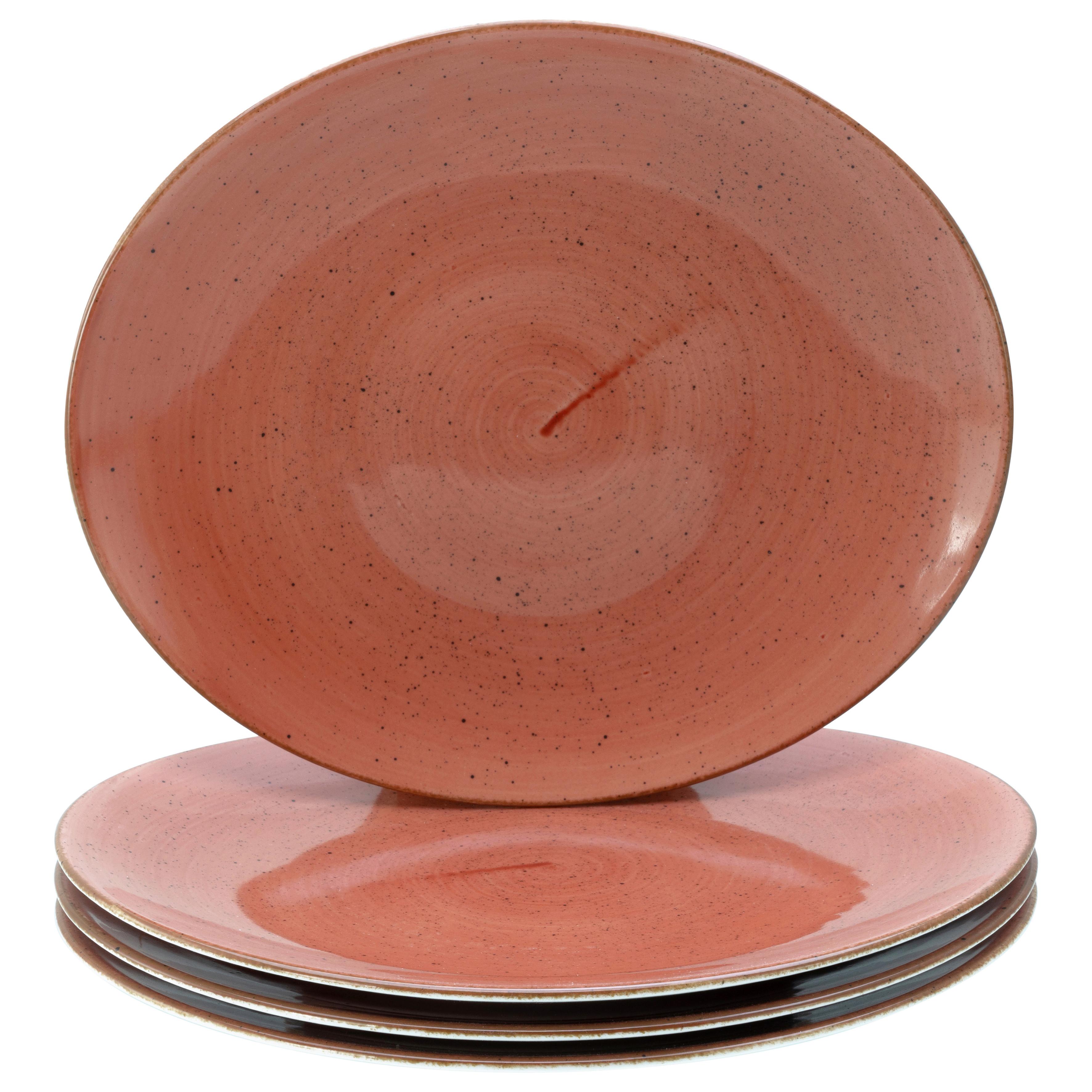 Set Krožnikov Za Zrezke Umbra, 4-Delni - opečnato rjava, Basics, keramika (30,5/26cm) - Creatable