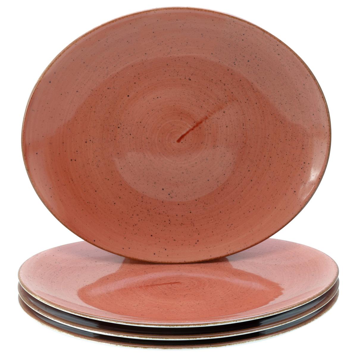 Set Krožnikov Za Zrezke Umbra, 4-Delni - opečnato rjava, Basics, keramika (30,5/26cm) - Creatable