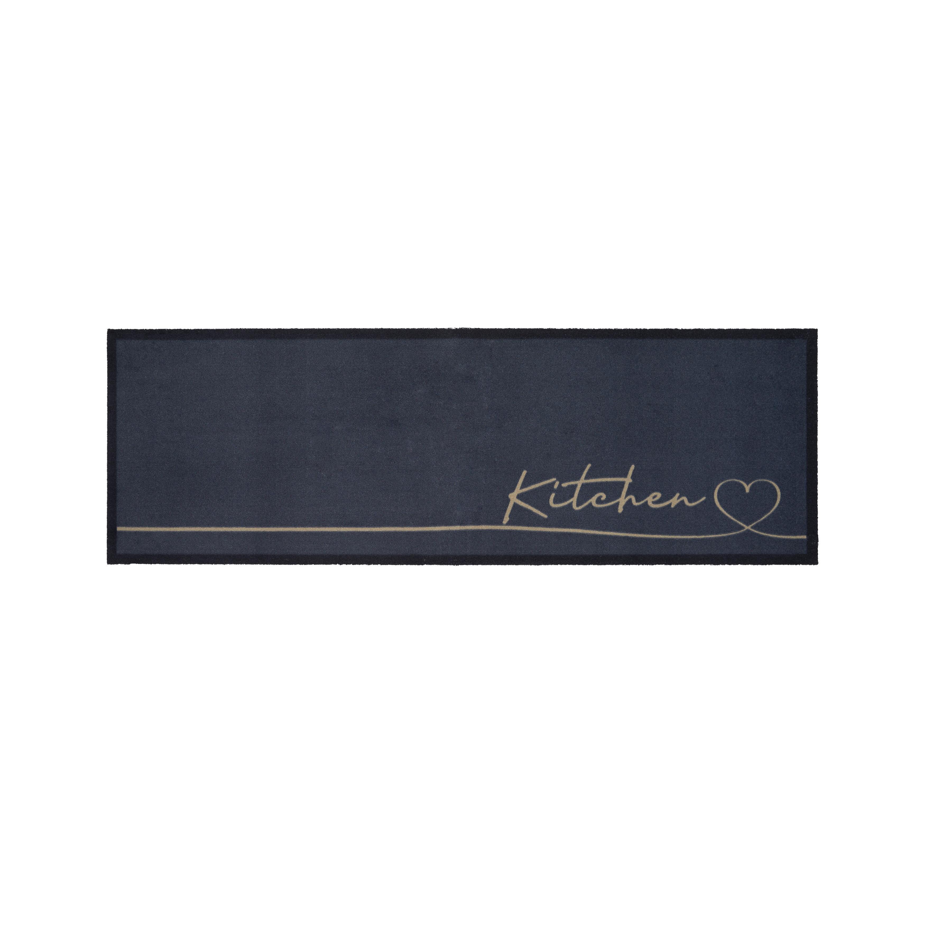 Läufer Hearty Line in Grau ca. 50x150cm - Grau, Basics, Kunststoff (50/150cm) - Modern Living