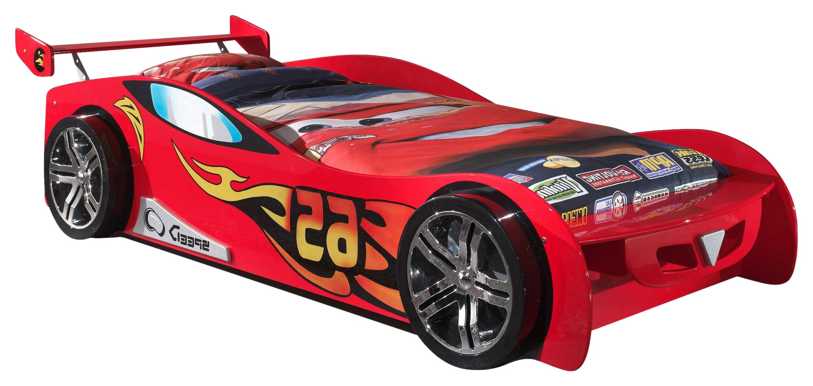 Autobett Le Mans Rennauto 90x200 cm Rot - Rot, MODERN, Holzwerkstoff (90/200cm) - MID.YOU