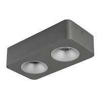 Led Reflektor Hangarau - tamno siva/prozirno, Design, metal/plastika (22,4/11.7cm) - Globo