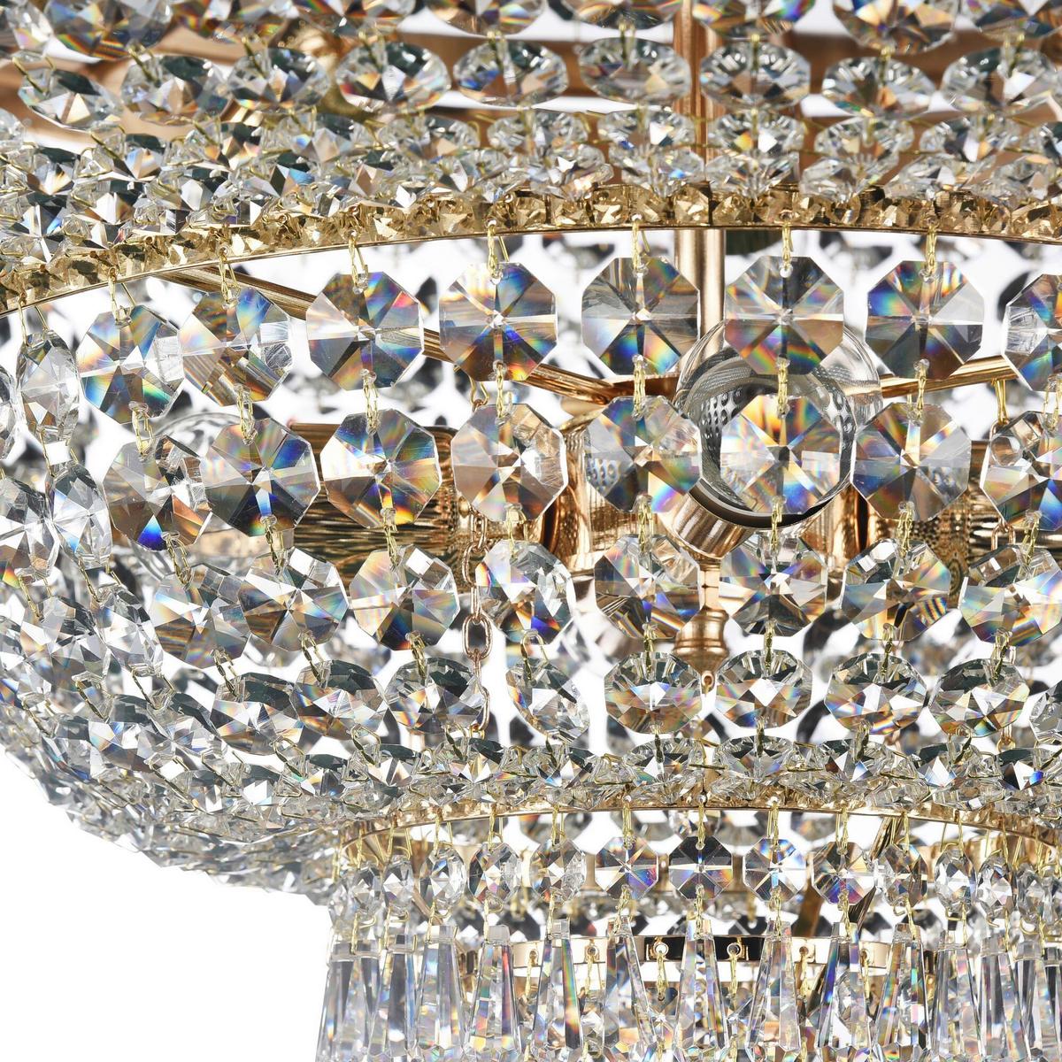 Kronleuchter Palace Goldfarben max.60 Watt - Goldfarben, Trend, Metall (80/50cm) - MAYTONI