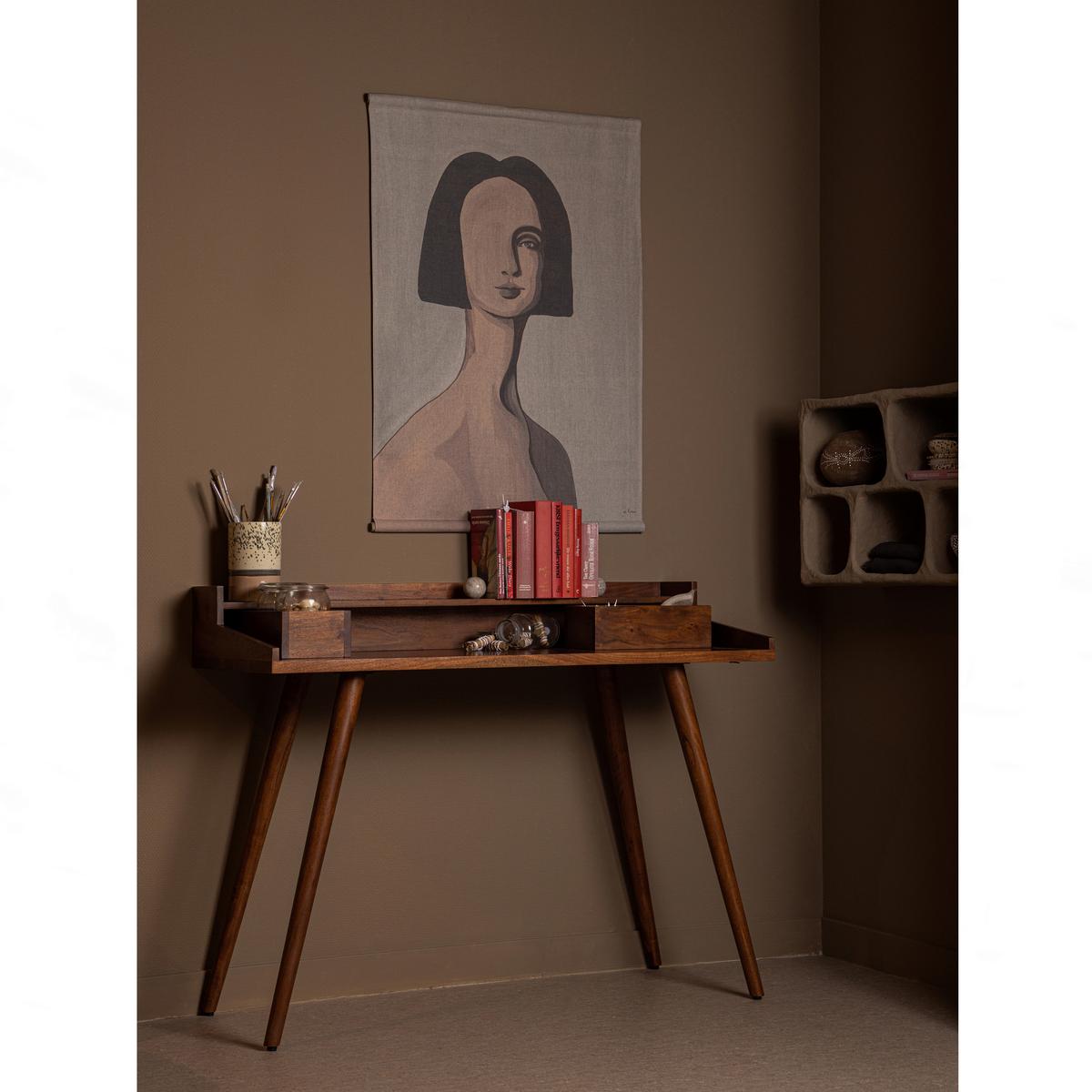 Wandregal Clay Grau - Grau, Design, Papier (45/70/23cm) - Livetastic
