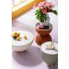 SALONTAFEL ENDLESS VEGAS -TREND- - Crème/Messingkleuren, Modern, Textiel/Metaal (71/71/36cm) - Kare-Design