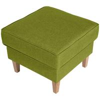Hocker Lorris Hellgrün Flachgewebe - Buchefarben/Hellgrün, Design, Holz/Textil (53/45/53cm) - Max Winzer