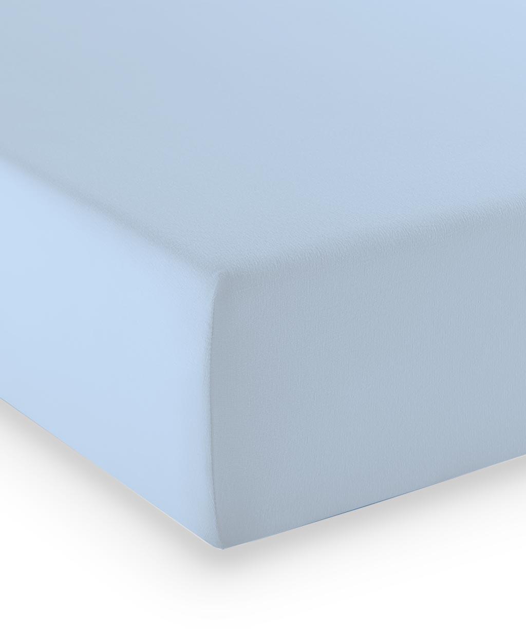 Fixleintuch Q 4000 71 - Hellblau, Basics, Textil (120/210cm) - Fleuresse