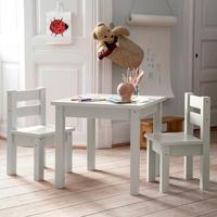Kindersitzgruppe MADS Grau Kiefer teilmassiv - Hellgrau/Grau, MODERN, Holz - MID.YOU