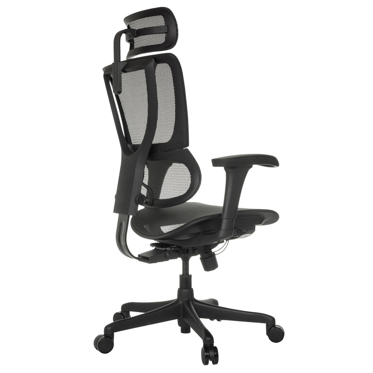 Drehstuhl Ergohuman Slim Eco M Gen2 Schwarz - Schwarz, MODERN, Kunststoff/Textil (69/112 - 134/63cm) - MID.YOU