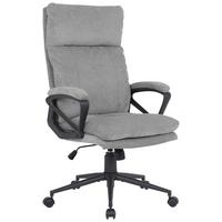 Scaun directorial ANNA 2 - negru/gri, Modern, plastic/lemn (63/122/68cm) - Modern Living