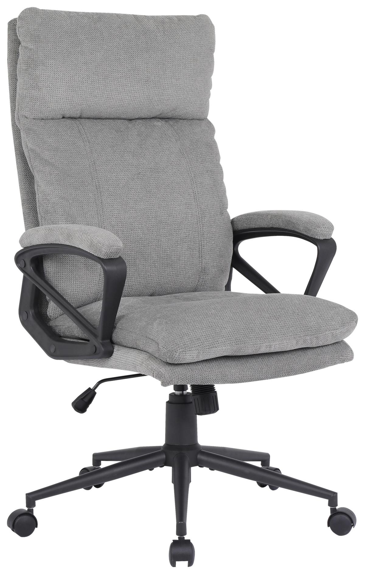 Scaun directorial ANNA 2 - negru/gri, Modern, plastic/lemn (63/122/68cm) - Modern Living