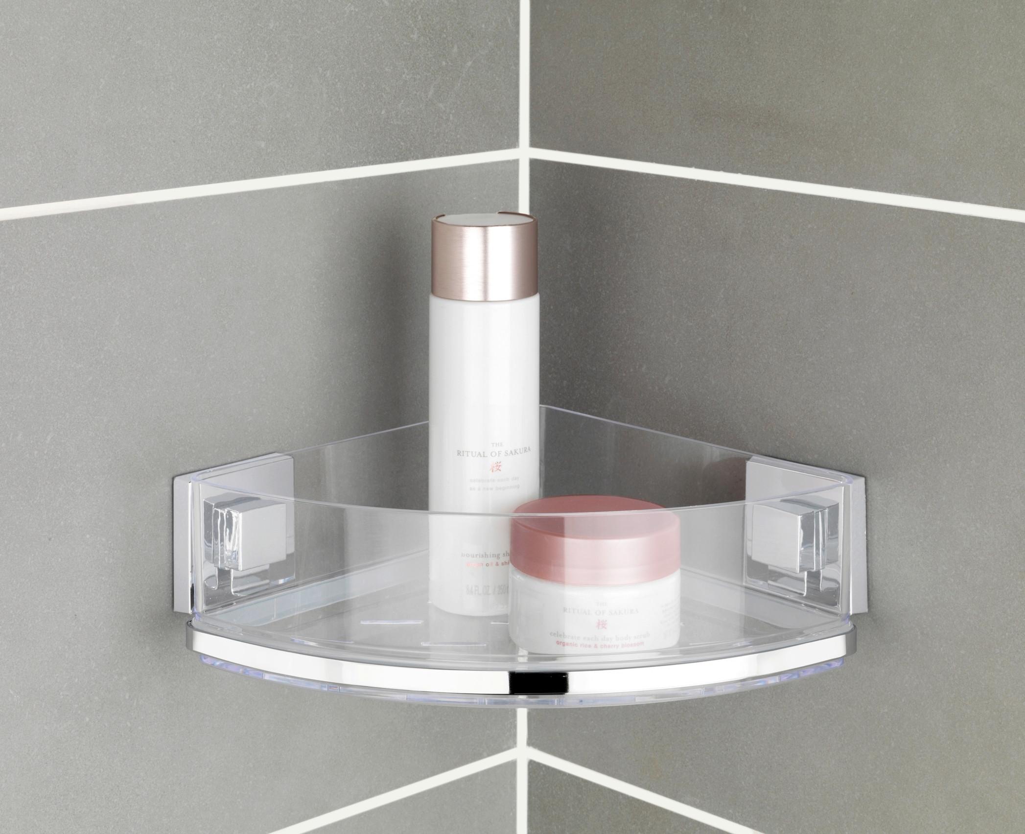 Regal Za Tuš Quadro - Moderno, metal/plastika (28/8,5/19,5cm) - Wenko