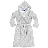 SZLAFROK KĄPIELOWY JOOP! DAMEN KAPUZE - kolor srebrny, Design, tkanina (36/38null) - Joop!