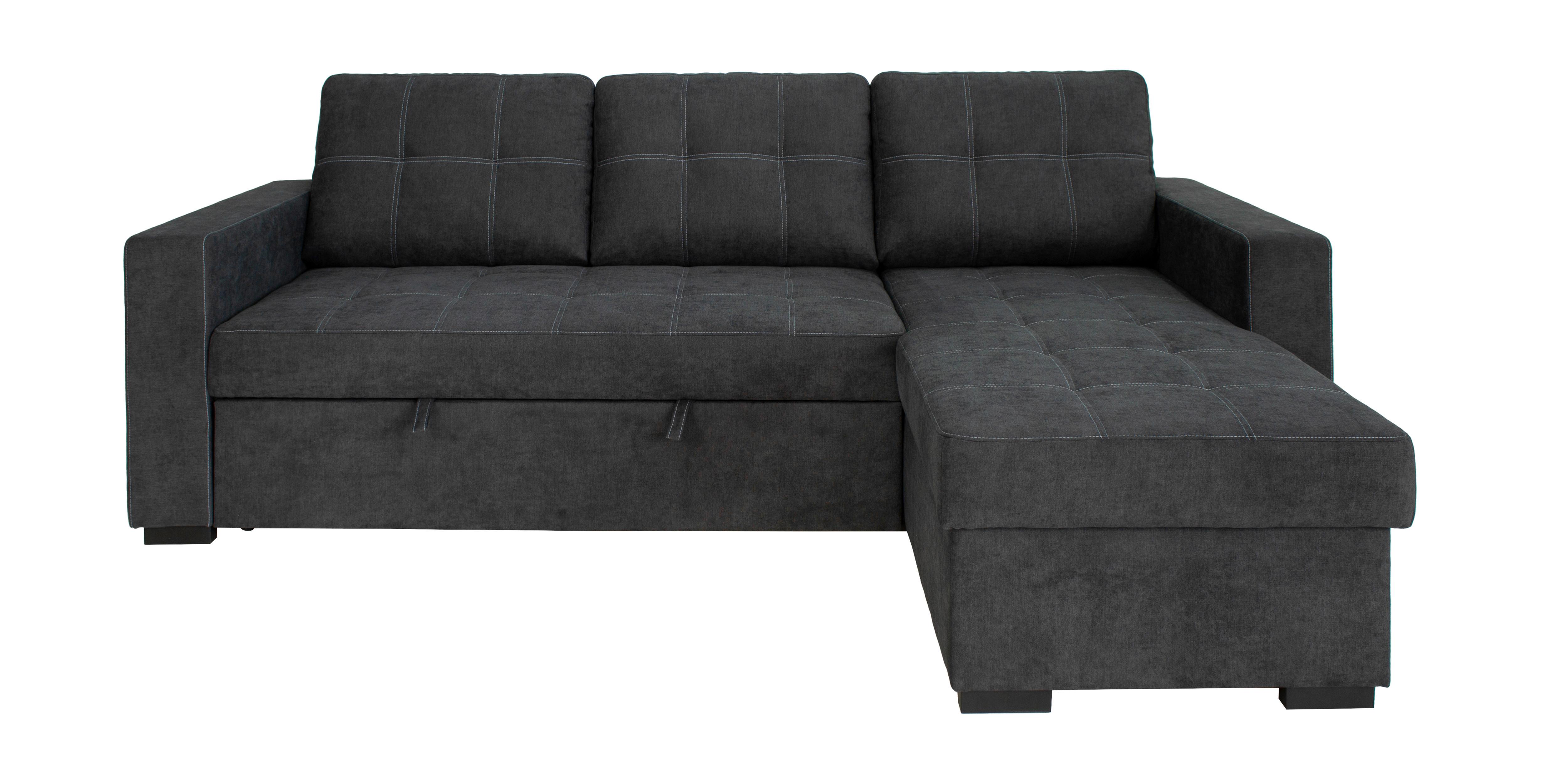 Canapea modulară TURIN - grafit, Design, plastic/lemn (239/87/160cm) - Modern Living