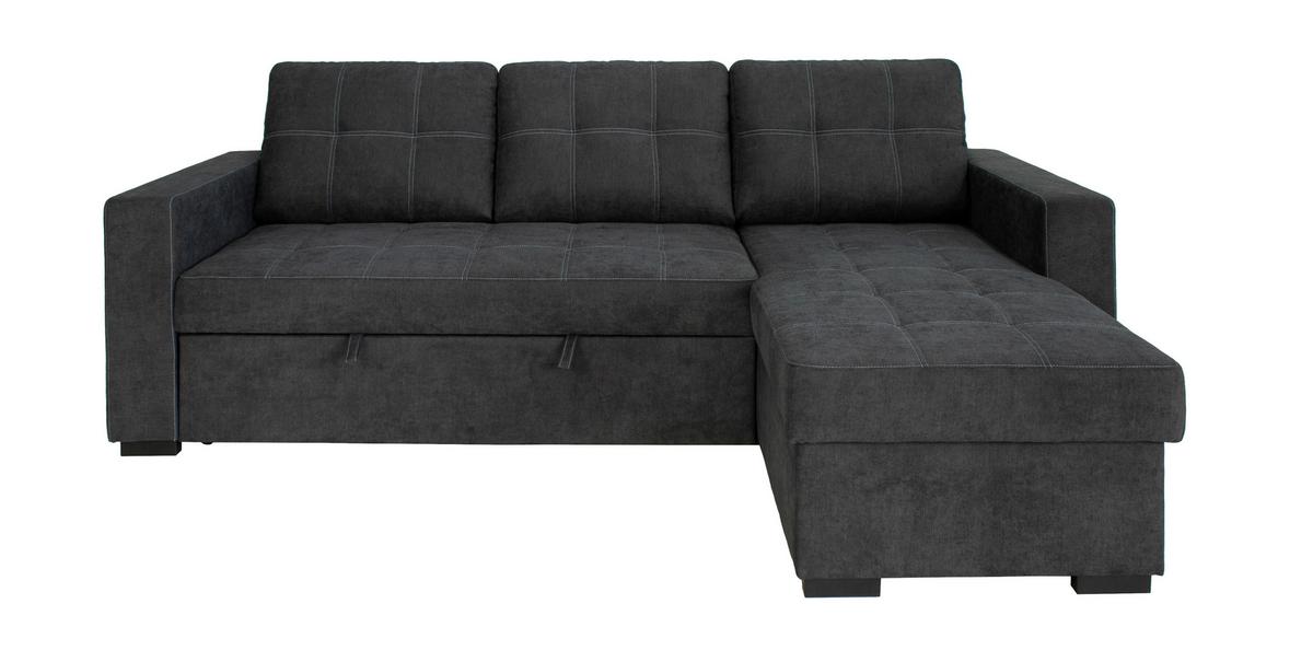 Kutna Garnitura Turin - boje grafita/crna, Design, drvni materijal/drvo (239/87/160cm) - Modern Living