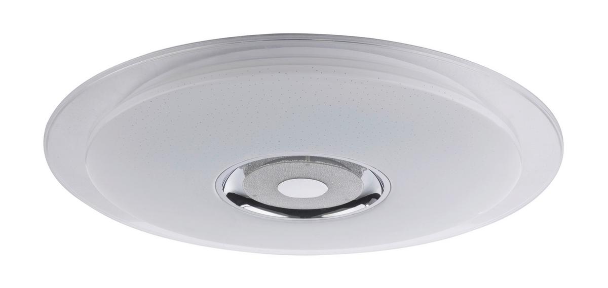 Stropna Led-svetilka Tune, S Sijalko - barve kroma/bela, Basics, kovina/umetna masa (60/6,1cm) - Globo