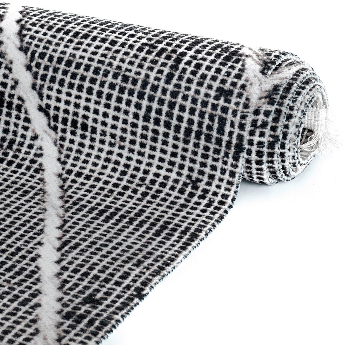 Webteppich Emilian in Grau ca. 120x170cm - Grau, Natur, Textil (120/170cm)