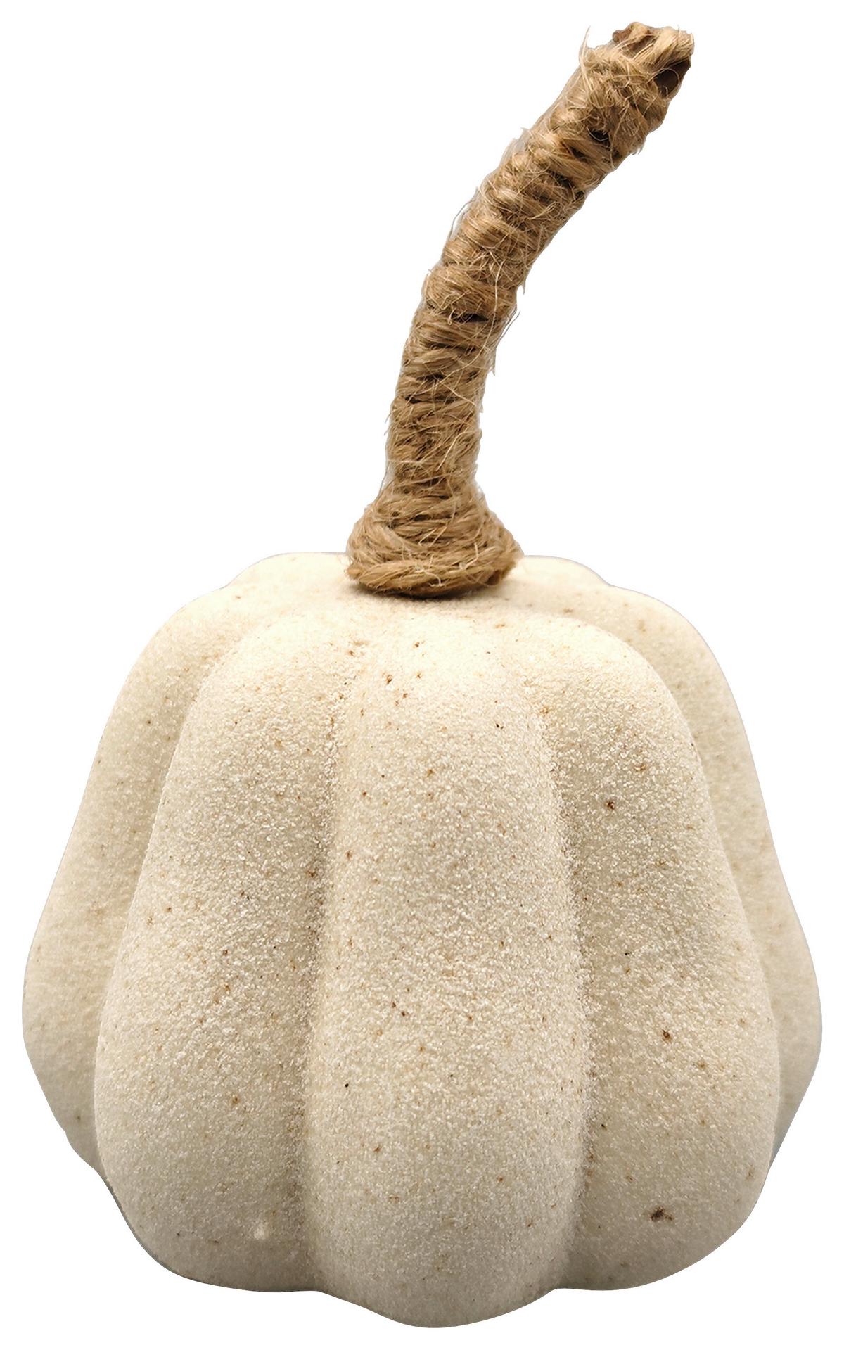 Dekokürbis Cindy Beige - Beige, Konventionell, Keramik (6/8,5cm) - Mömax