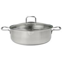 Tigaie pentru servire Munich 4L - culoare inox, Design, sticlă/metal (28cm) - Chefkoch+Fackelmann