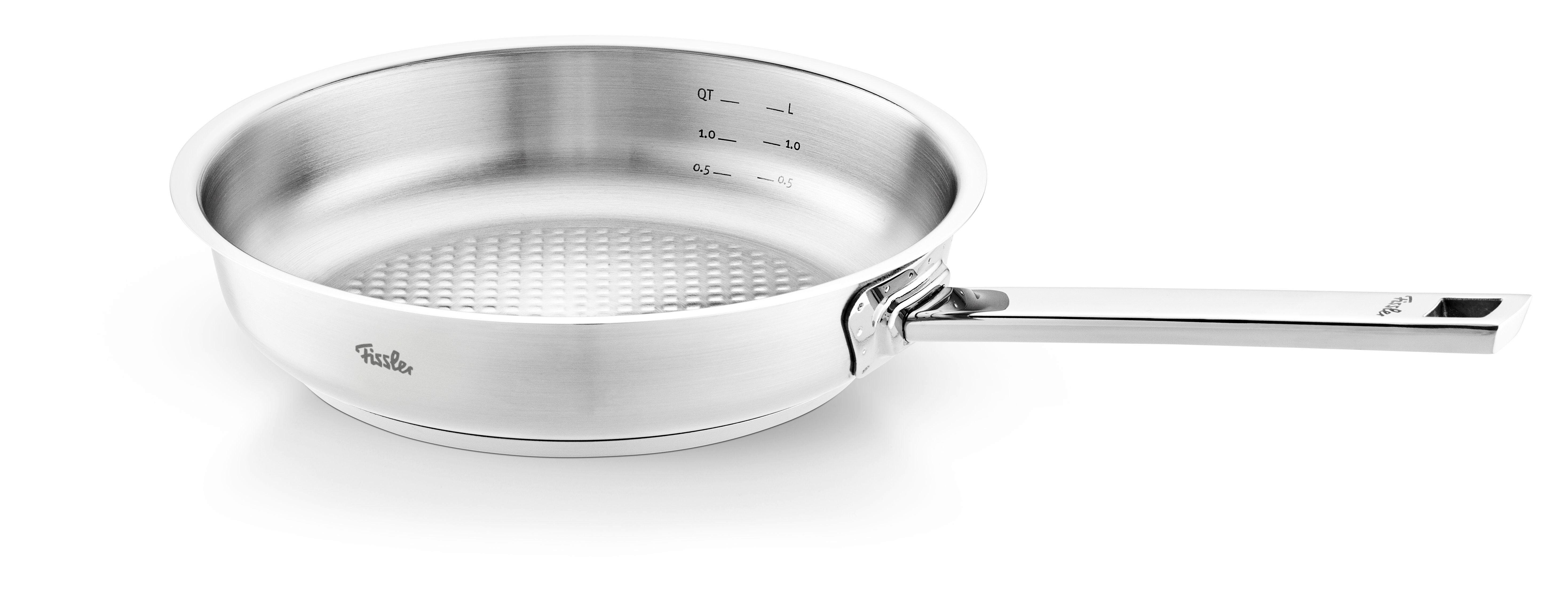 PATELNIA DO SMAŻENIA 084-378-24-100/0 FISSLER - kolor srebrny, Basics, metal (24cm) - Fissler