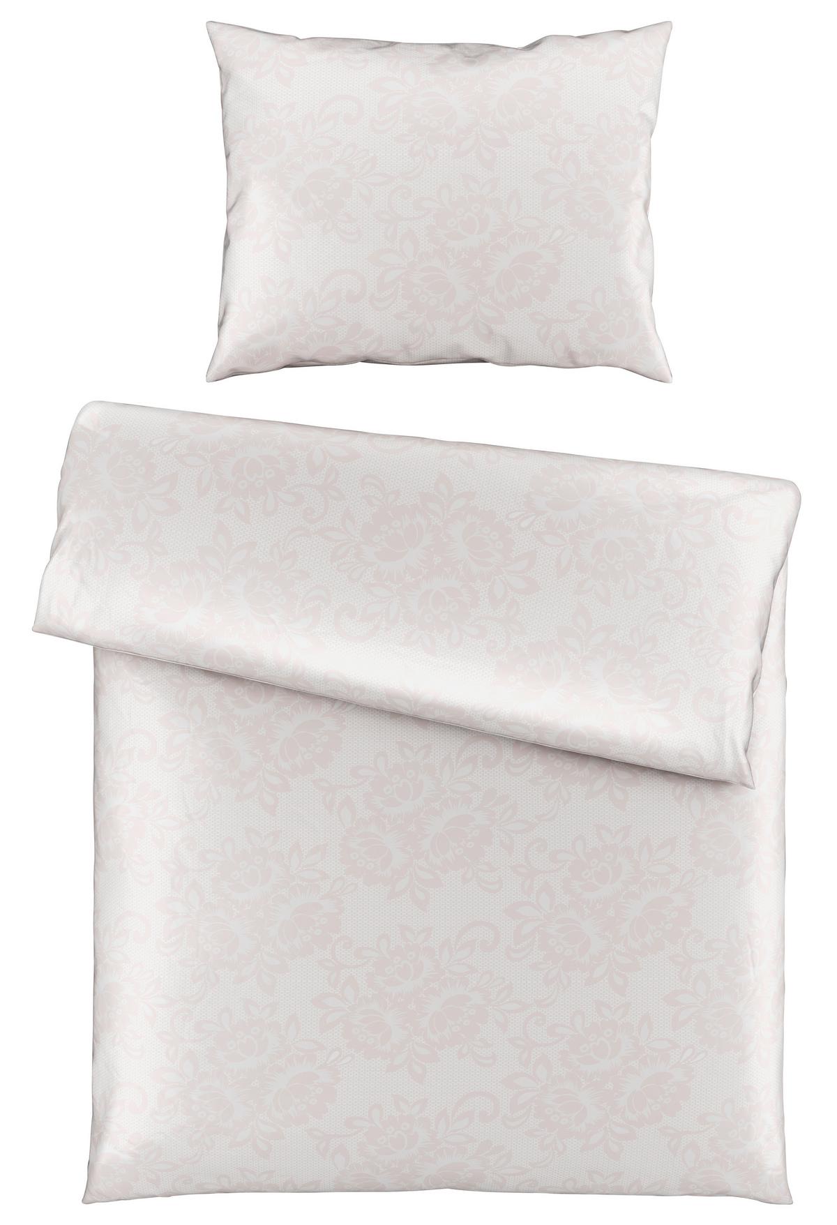 Bettwäsche Senta Rosa ca. 140x200cm - Rosa, ROMANTIK / LANDHAUS, Textil (140/200cm) - Modern Living