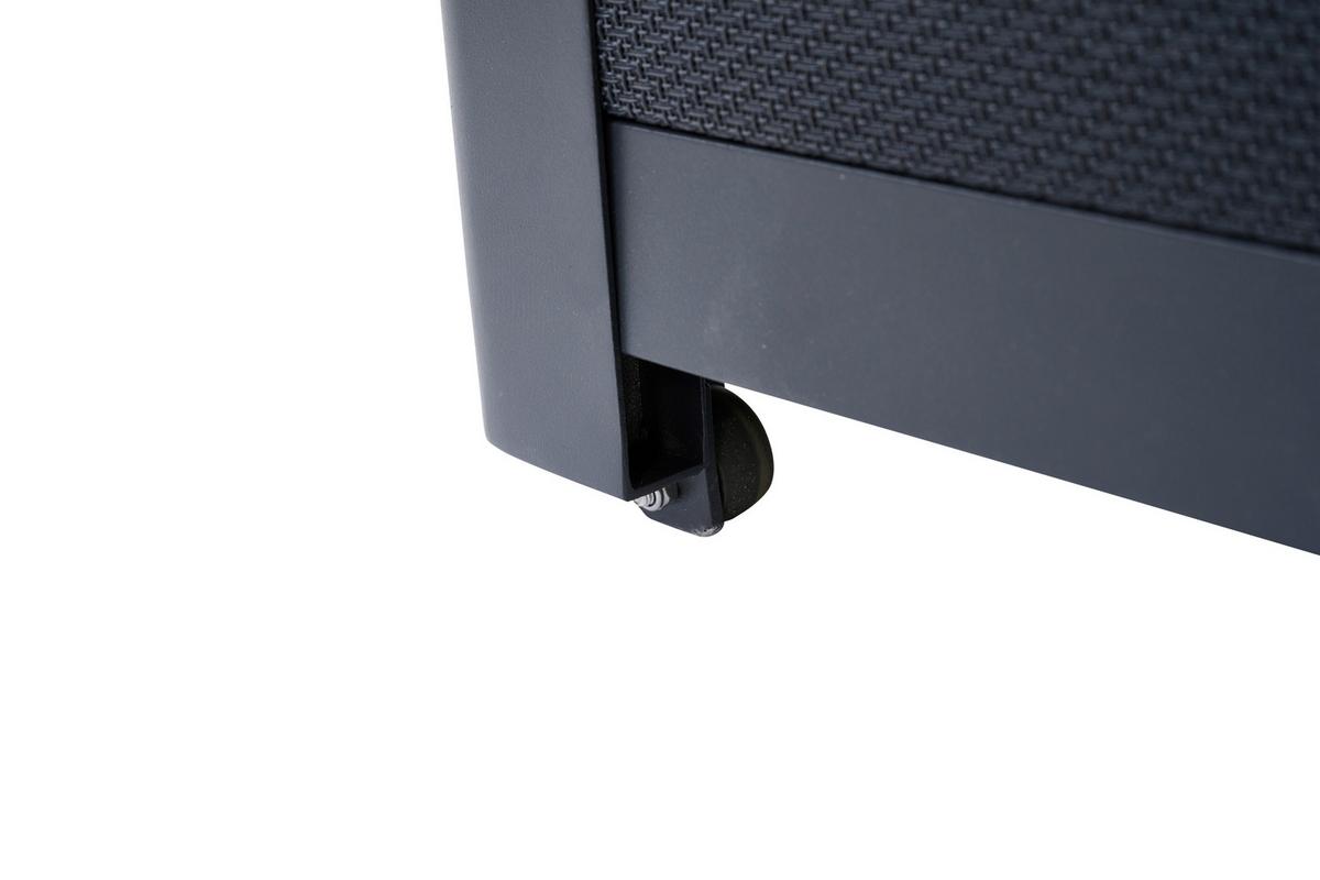 Kissenbox Sabano Grau - Grau, Basics, Kunststoff/Metall (58,7/75/135,5cm) - Siena Garden