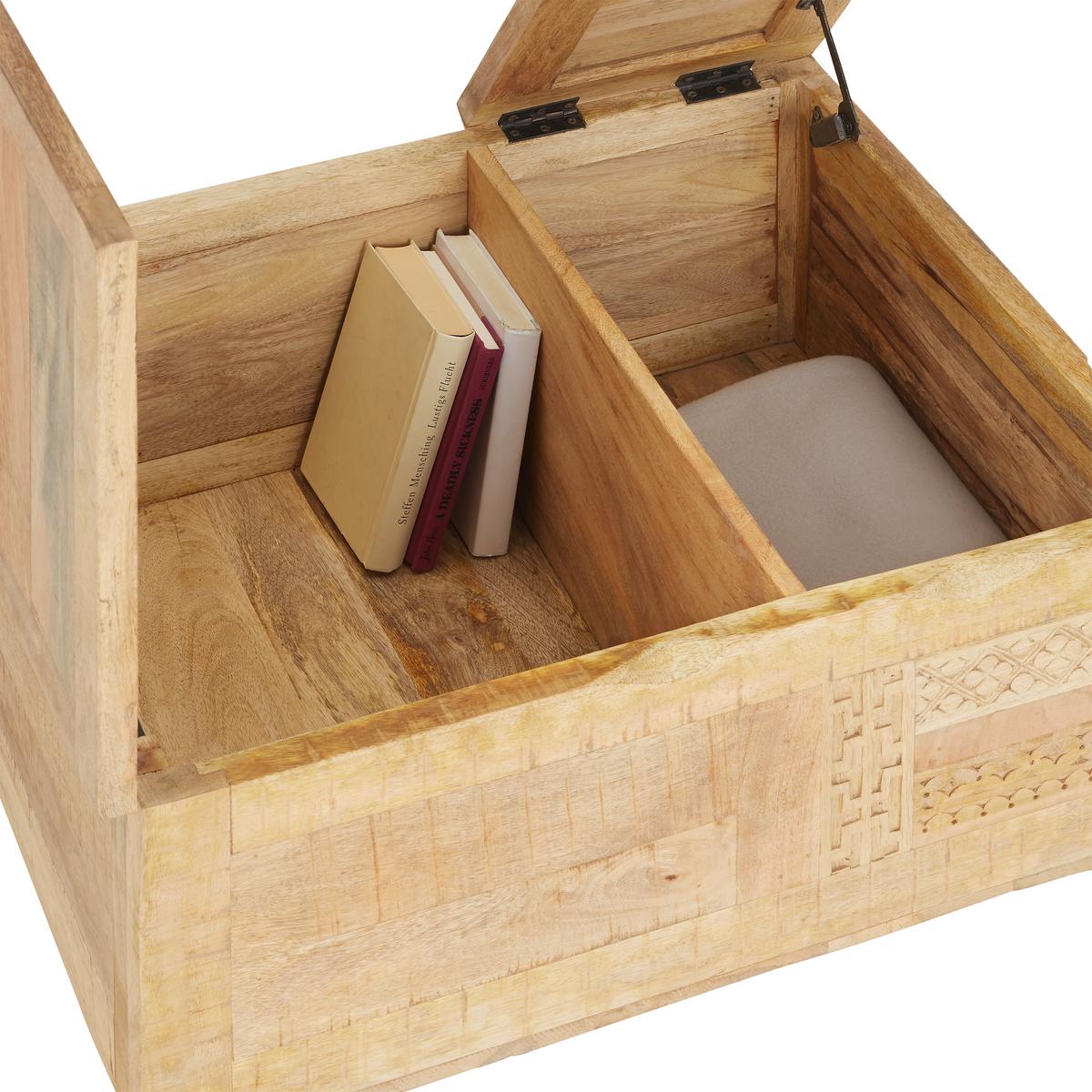 Dohányzóasztal Rusztikus Carl - natúr, Lifestyle, fa (75/60/45cm) - Zandiara