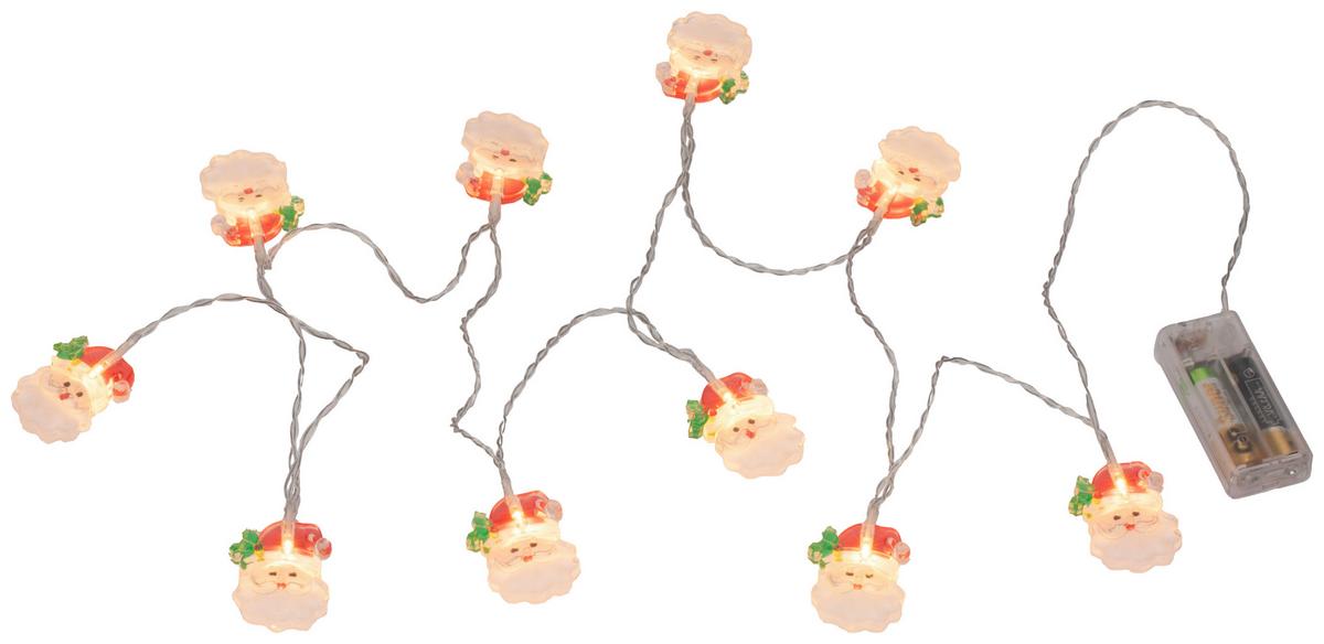Lichterkette Mui ca. 165cm max. 0,6 Watt - Klar/Rot, KONVENTIONELL, Kunststoff/Metall (165cm) - Modern Living