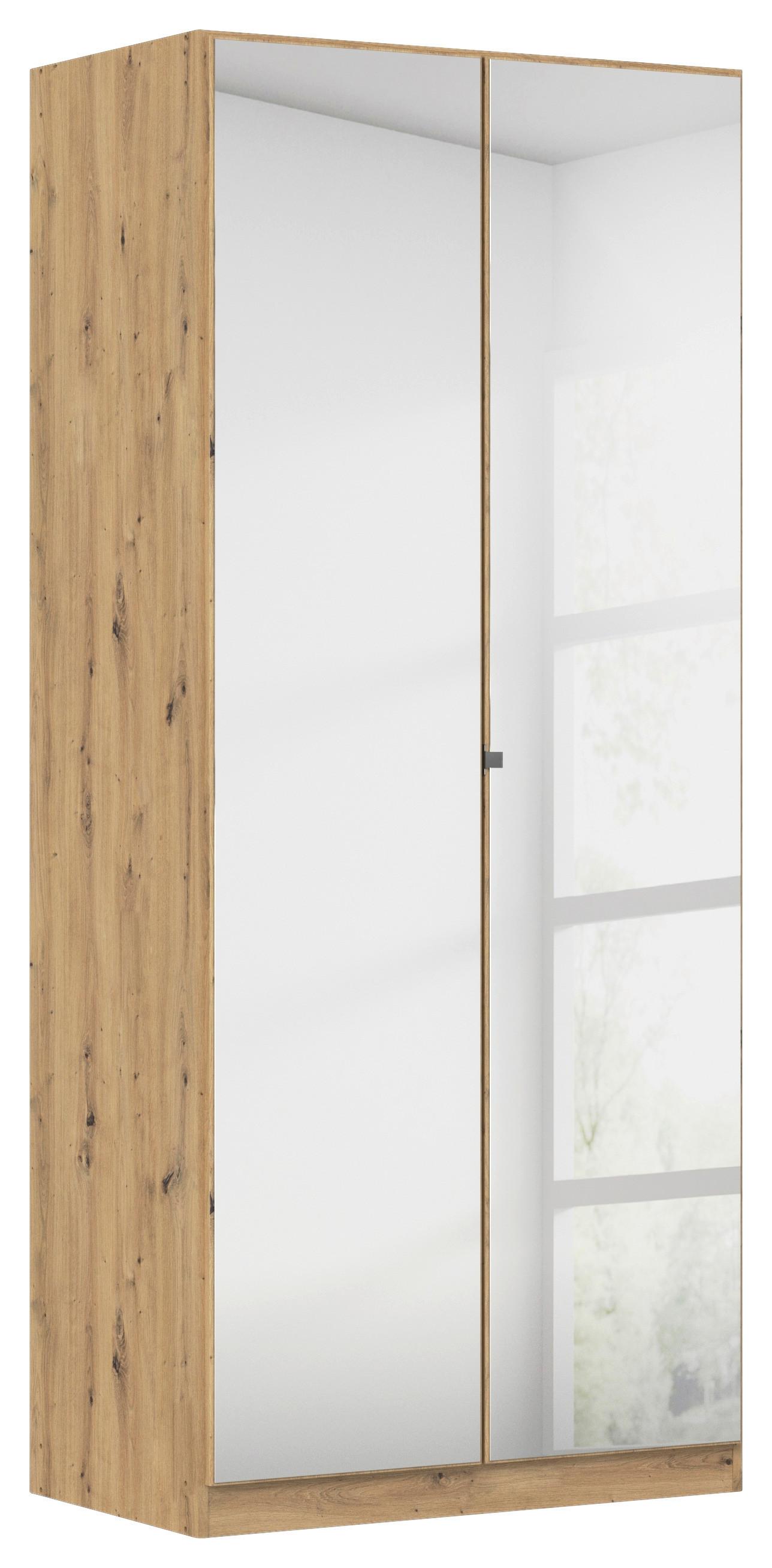 DULAP REFLECT - argintiu/stejar Artisan, Modern, material pe bază de lemn (91/210/54cm)