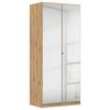 DULAP REFLECT - argintiu/stejar Artisan, Modern, material pe bază de lemn (91/210/54cm)