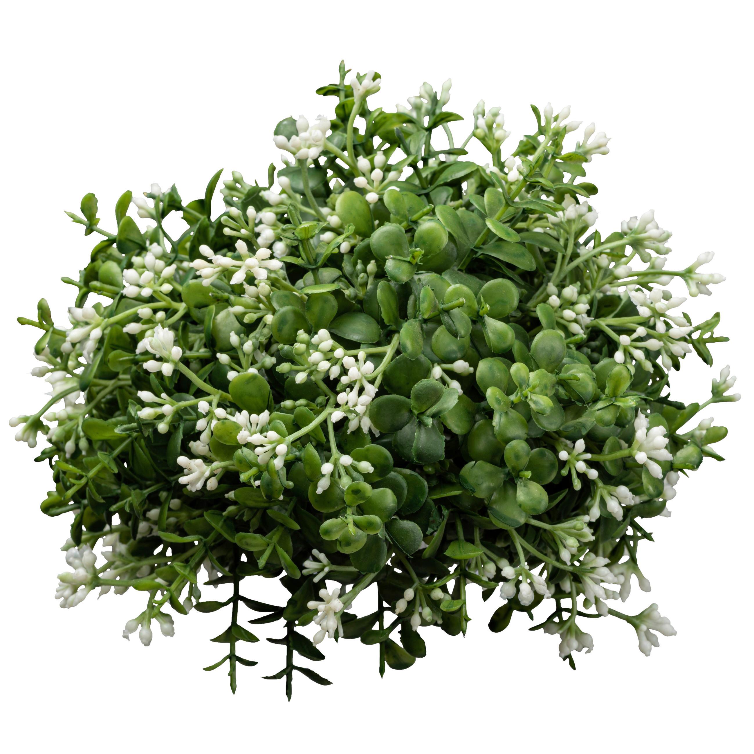 Műnövény Eucalypthus I - Zöld/Fehér, Basics, Műanyag (18cm) - Modern Living