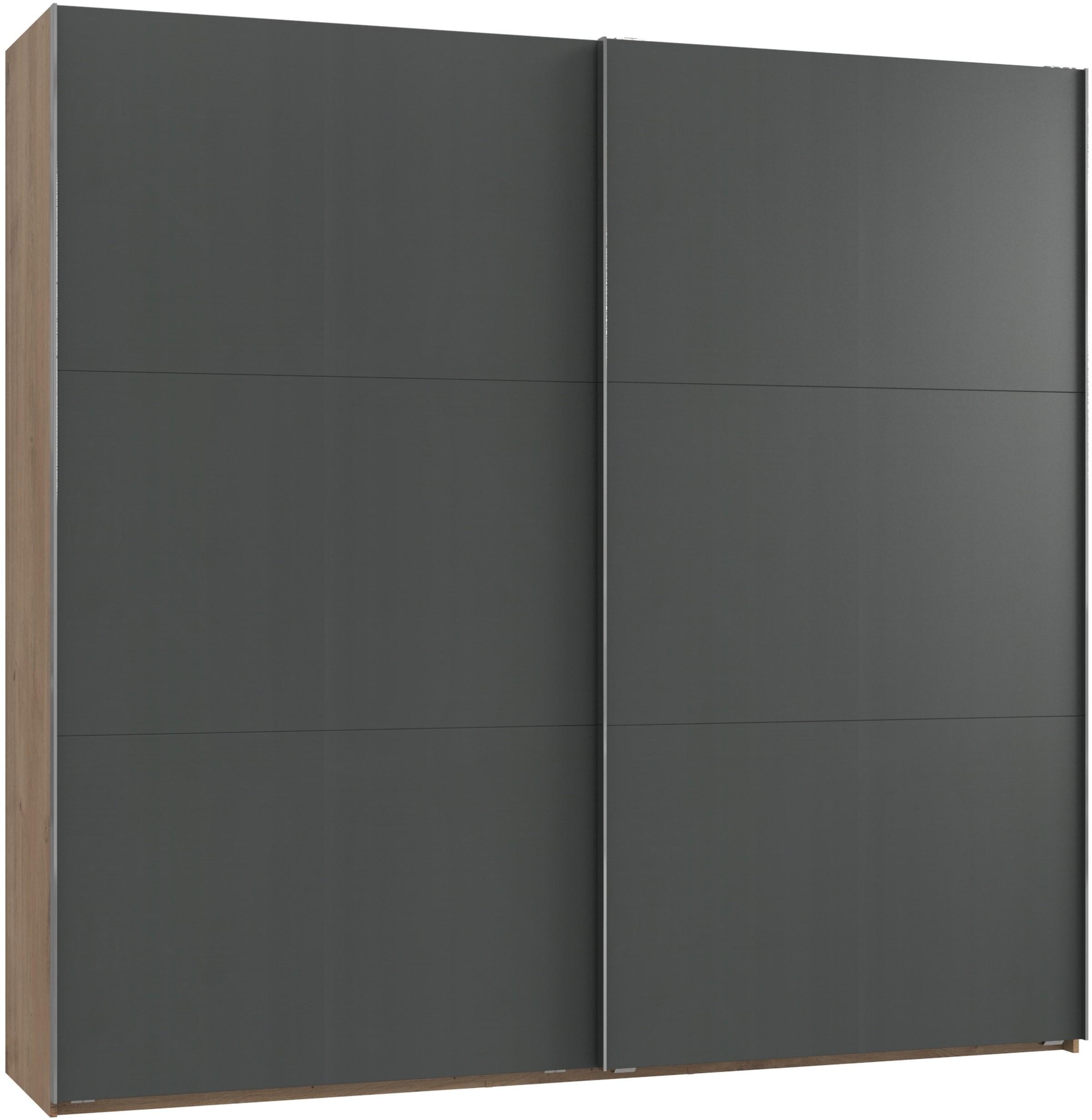 Ormar S Kliznim Vratima Level 36 A - boje grafita/boje hrasta, Moderno, drvni materijal (250/236/65cm) - Modern Living