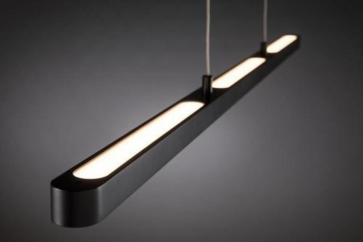 LED-Hängeleuchte Lento max. 42 Watt - Schwarz, Design, Kunststoff/Metall (100/150cm) - Paulmann