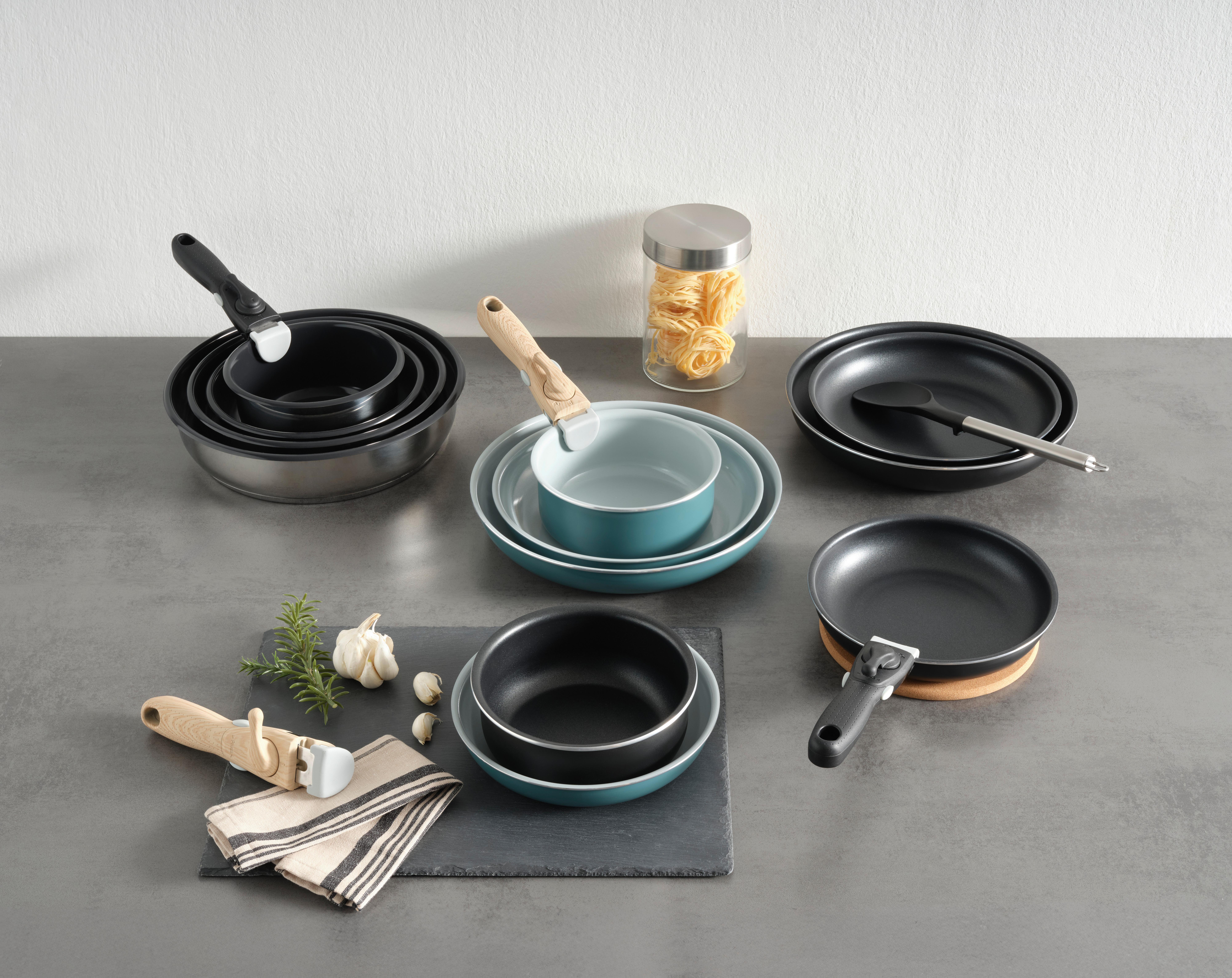 POÊLE À FRIRE CLICK & COOK - 20 CM - couleur argent, KONVENTIONELL, métal (20/6cm) - Mömax