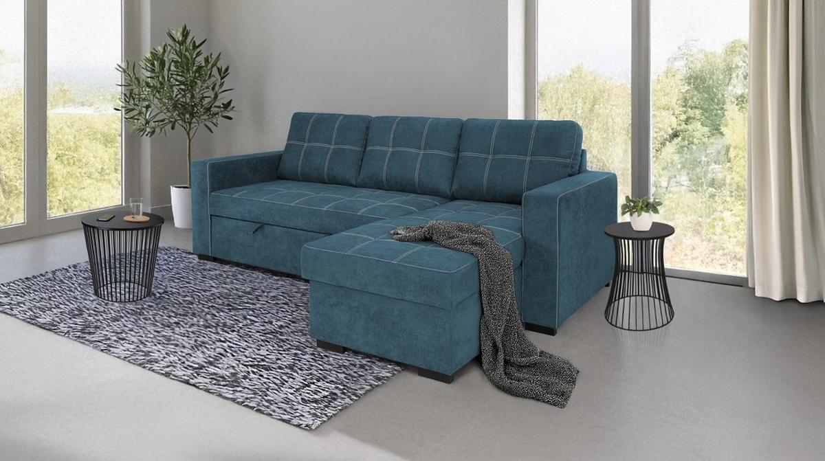 Canapea modulară TURIN - verde salvie, Design, plastic/lemn (239/87/160cm) - Modern Living