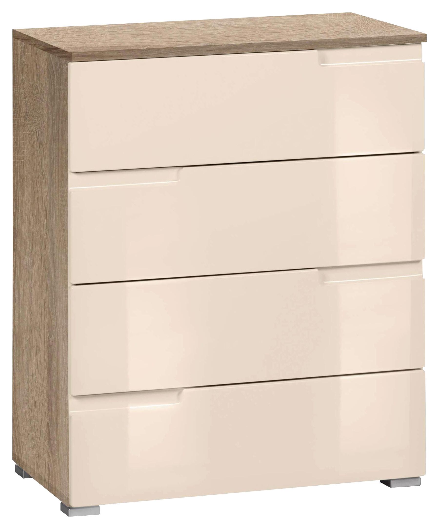 Komód Bézs-tölgy Szín Moon - bézs/tölgyfa, Modern, faalapú anyag (65/80/40cm)