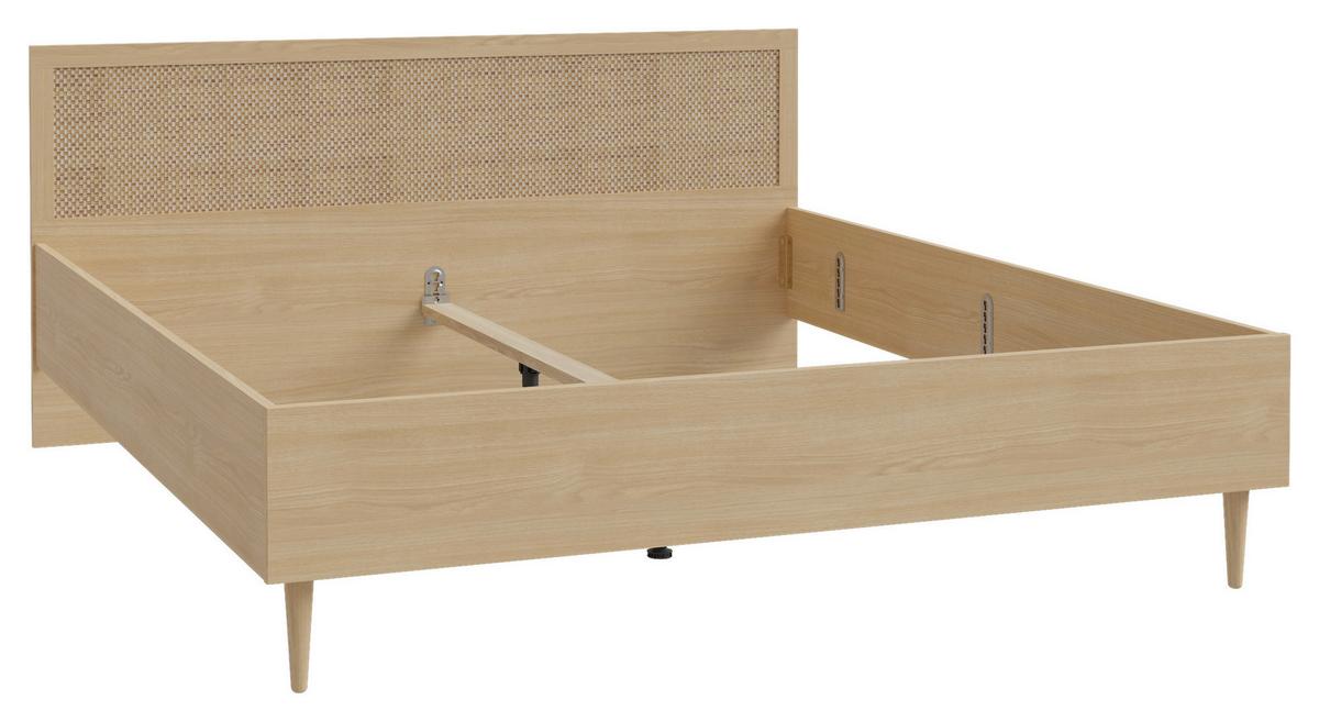 PAT CALASETTA - bej/culoare lemn stejar, Natur, material pe bază de lemn (180/200cm) - Zandiara