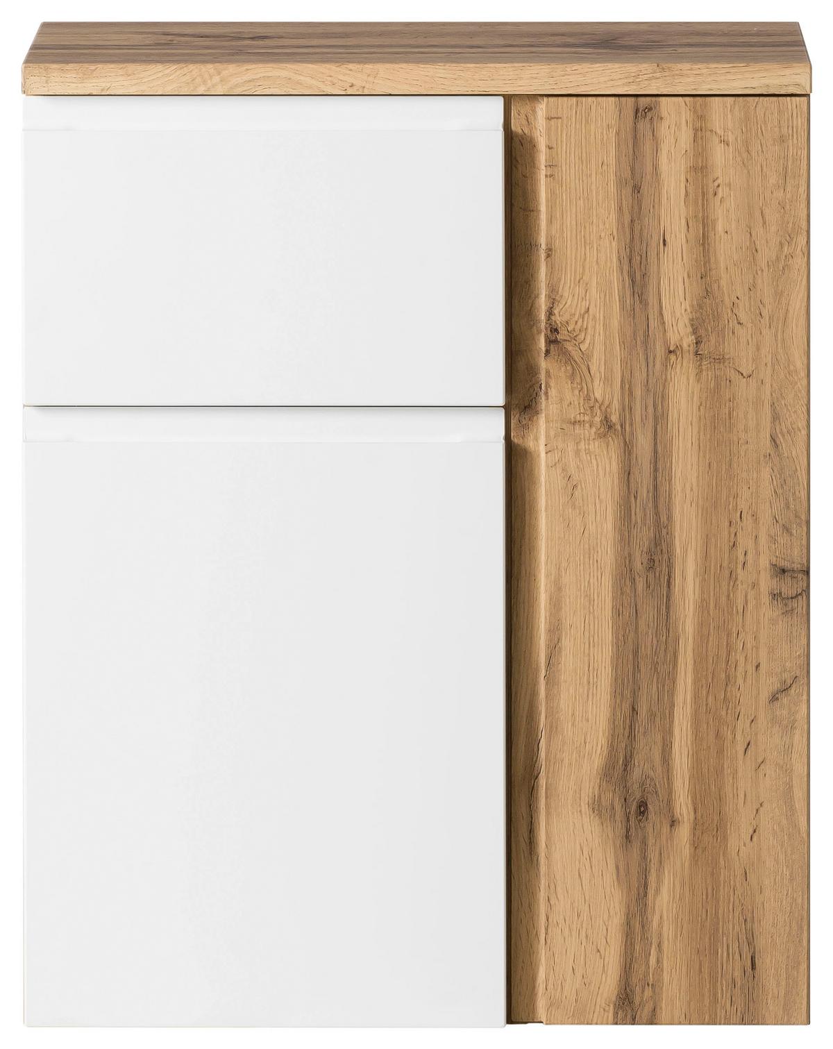 Unterschrank "Varese" VARESE - Eiche Wotan/Weiß, MODERN, Holzwerkstoff (65/79/35cm) - Held