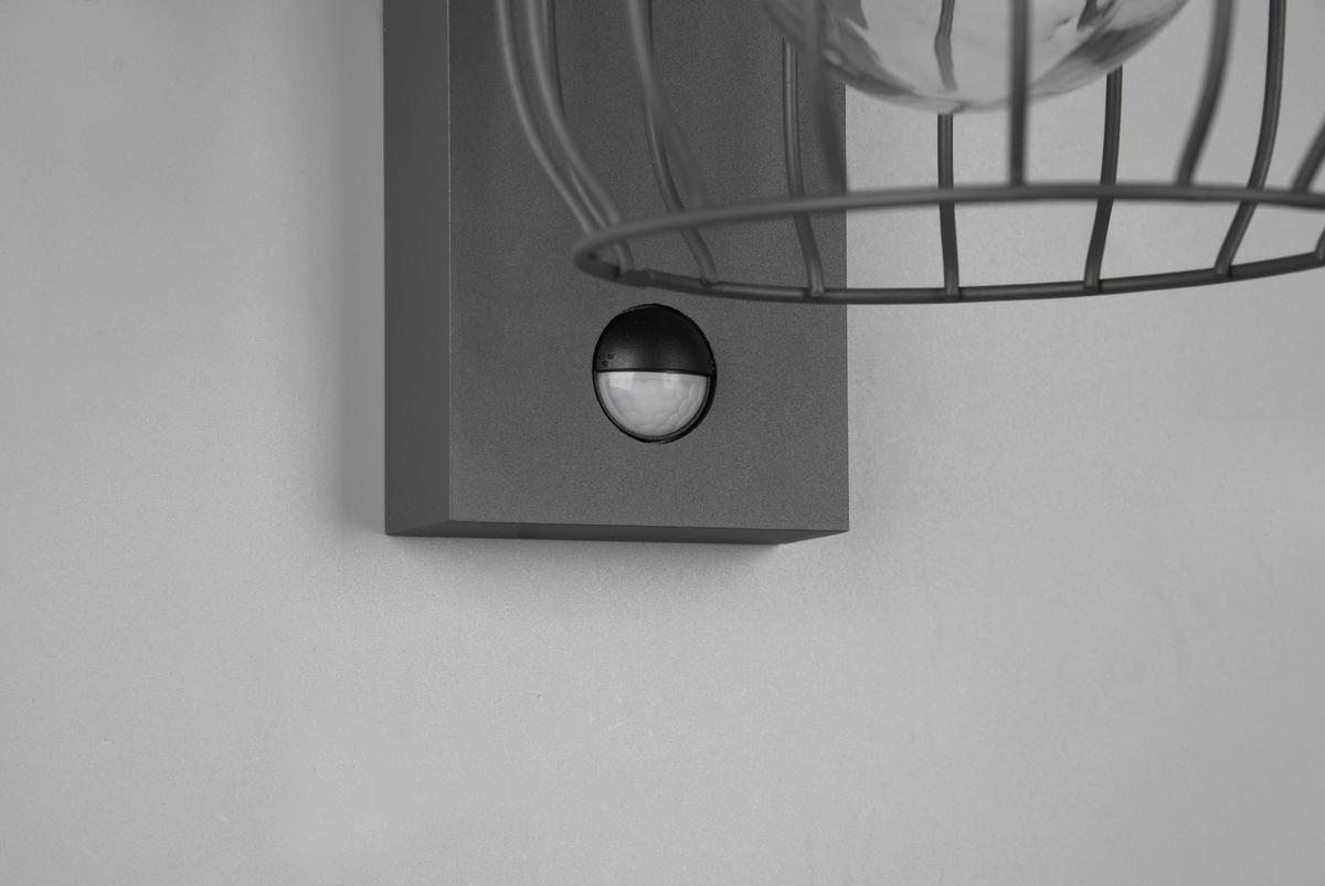 Außenwandleuchte Tuela in Anthrazit max. 40 Watt - Anthrazit, Basics, Metall (28/16,5/23,5cm) - Trio Leuchten