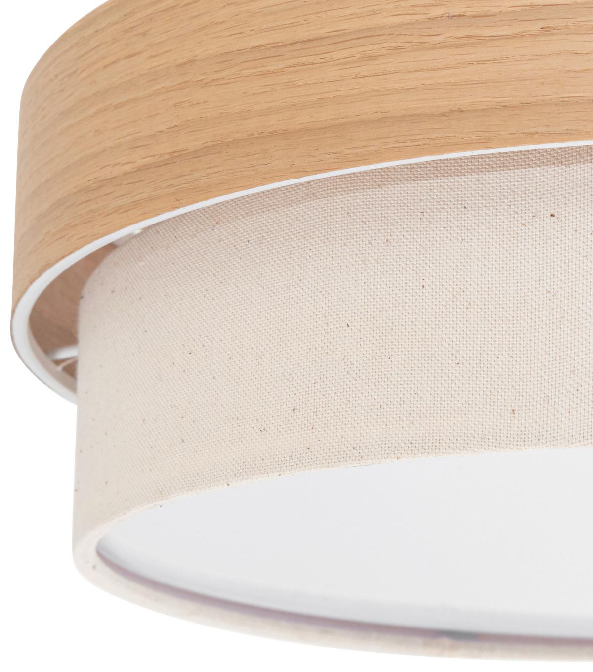 LAMPA SUFITOWA NOVA - kolor naturalny, Modern, tworzywo sztuczne/metal (37/18cm) - Novel