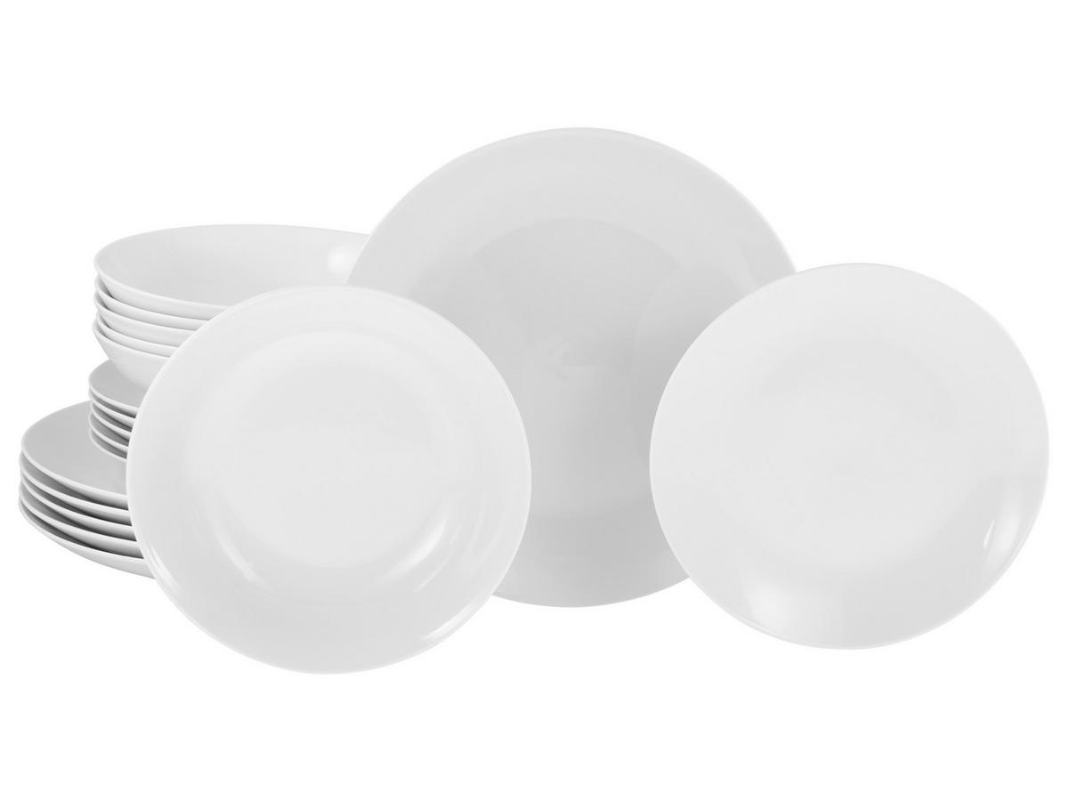 Jedilni Servis Luna, 18-Delni - bela, Basics, keramika - Creatable