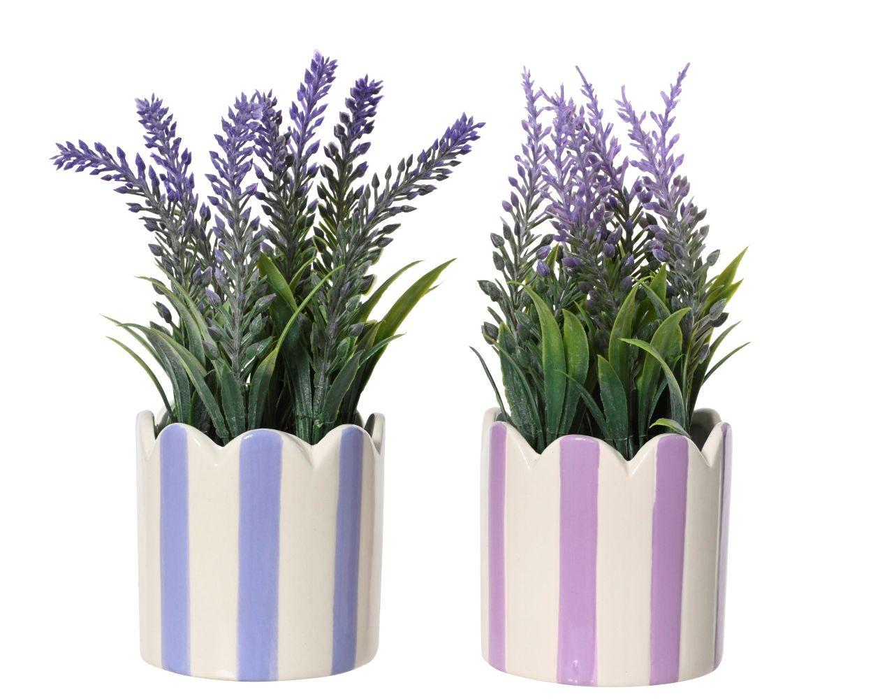 Biljka Umjetna Lavy Ø/v: 7x18cm - ljubičasta, Basics, plastika (7/18cm)
