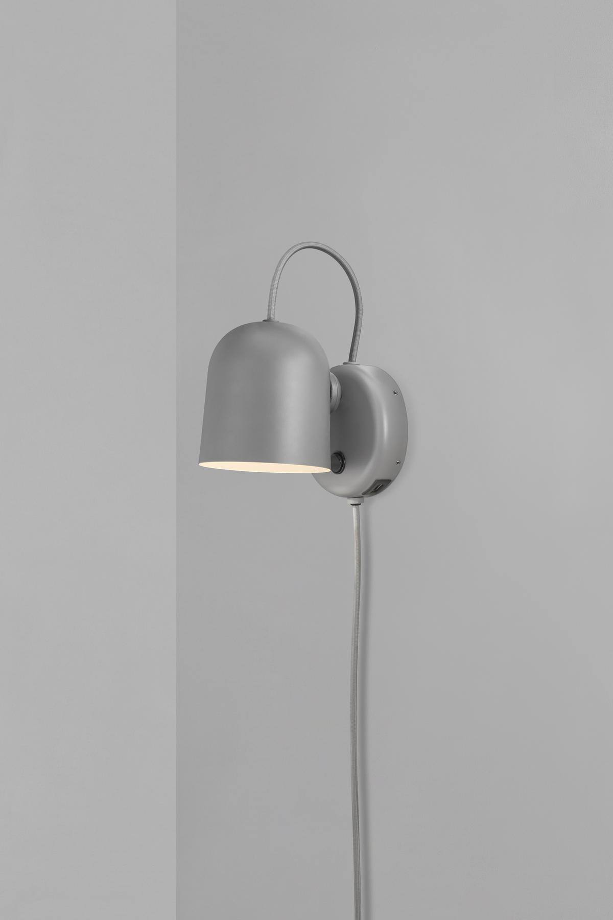 KINKIET 2120601010 ANGLE WALA GRAU - szary, Design, metal (10/5,2/7,2cm) - Nordlux