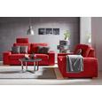 Zweisitzer-Sofa in Rot mit Rückenkissen - Rot, KONVENTIONELL, Holzwerkstoff (194/88/95cm) - Premium Living Zweisitzer-Sofa in Rot mit Rückenkissen - Rot, KONVENTIONELL, Holzwerkstoff (194/88/95cm) - Premium Living