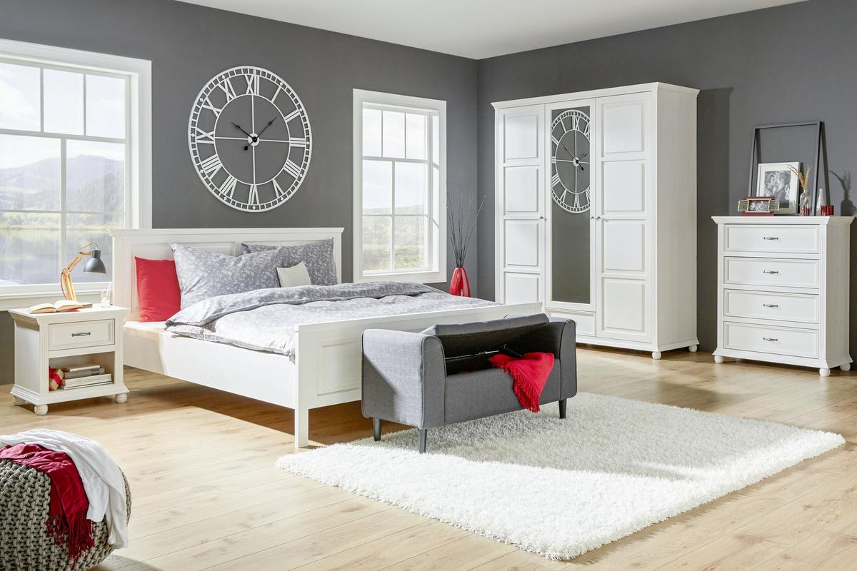Sitzbank in Anthrazit - Anthrazit/Schwarz, ROMANTIK / LANDHAUS, Holzwerkstoff/Textil (115/58/44cm) - Premium Living