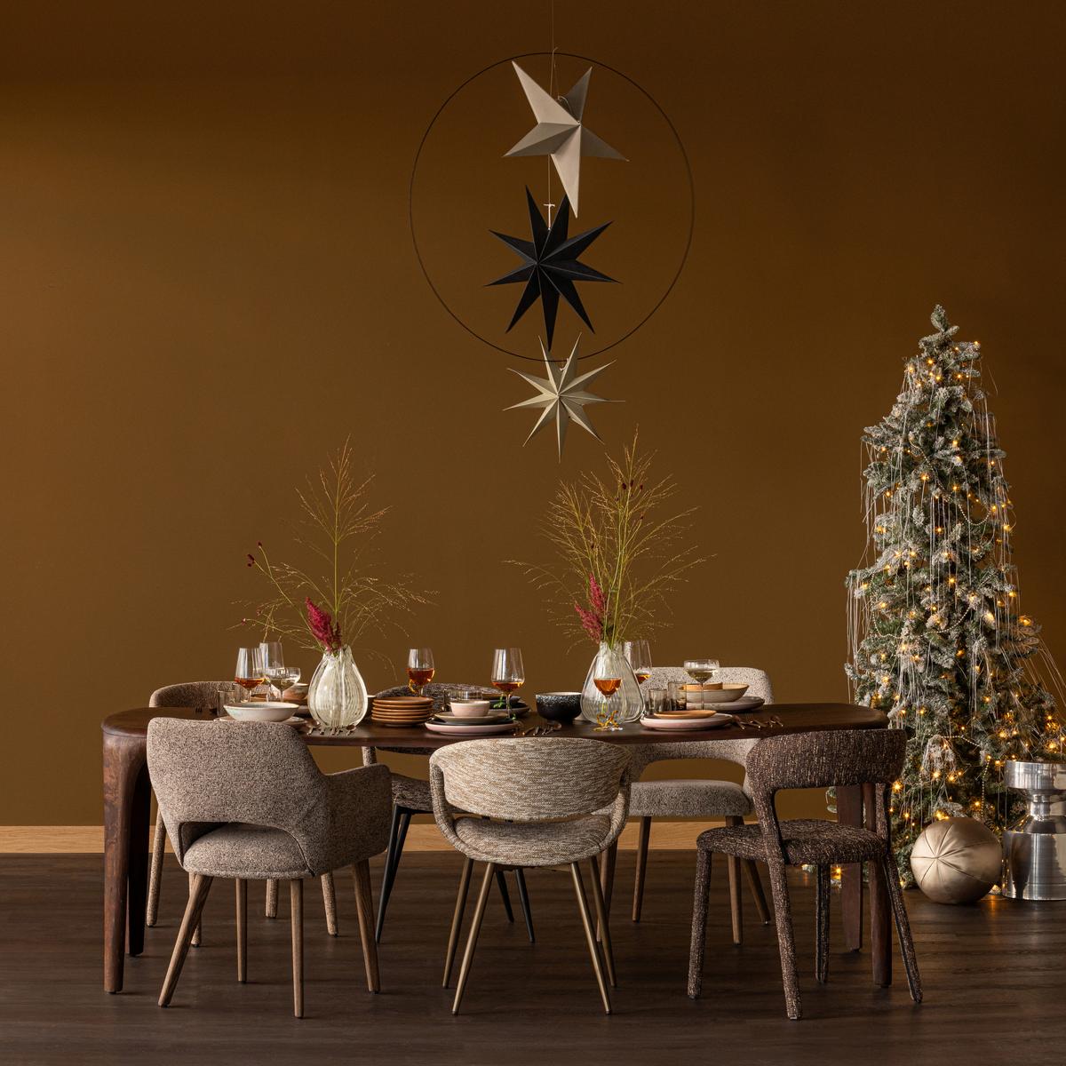 Armlehnstuhl-Set Murat Braun/Taupe B: 61cm - Taupe/Braun, MODERN, Holz/Textil (61/86/60cm) - Livetastic