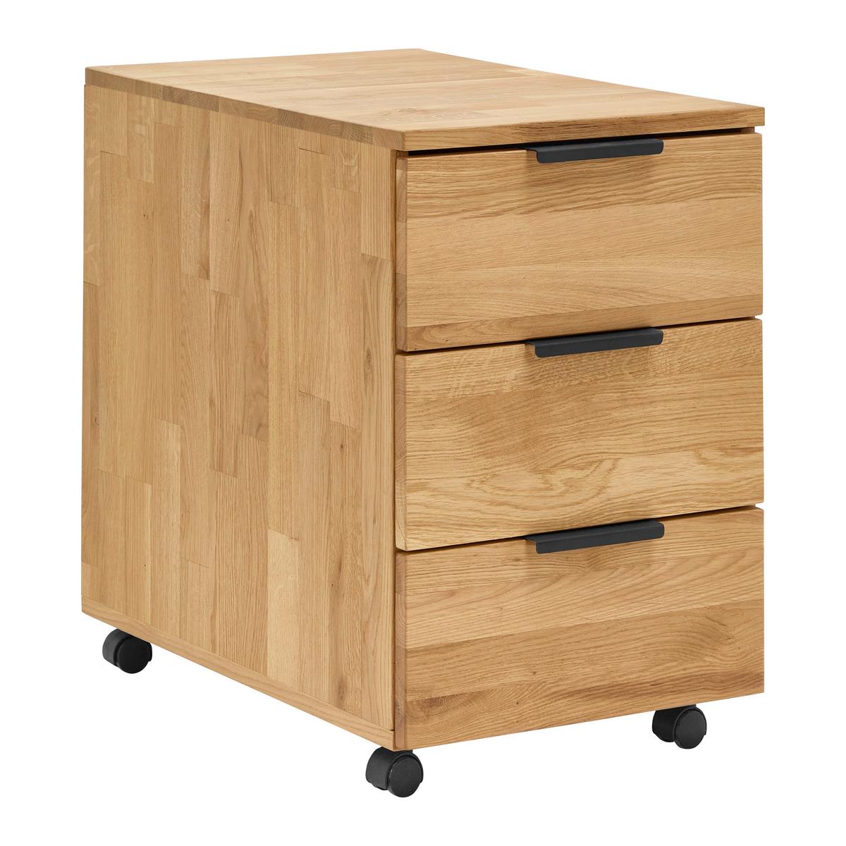 Rollcontainer Albero Naturfarben - Naturfarben, MODERN, Holz (40/59,3/62cm) - Premium Living